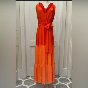 🧡 Baruni Two Tone Orange Dress 🧡